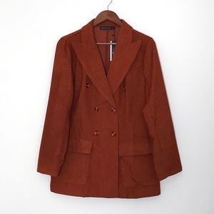 Rust Corduroy Blazer